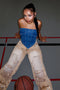 As It Was Strapless Denim Top